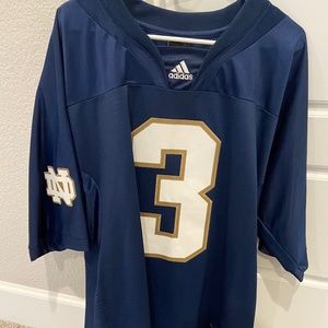 Notre Dame football jersey, size Large